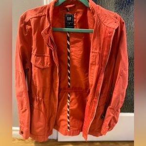 Coral denim boyfriend jacket size medium